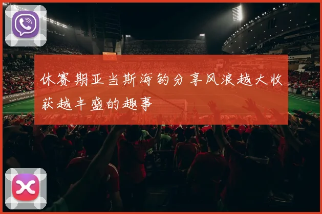 休赛期亚当斯海钓分享风浪越大收获越丰盛的趣事